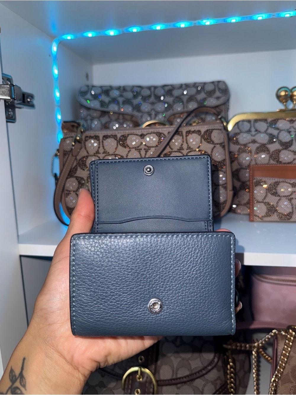 Coach Smooth Leather Micro Wallet - Picture 6 of 8